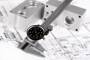 Measuring a machine part against an engineering drawing for reverse engineering