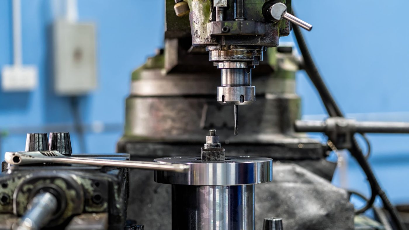 Manual machining of parts in the Pegasus workshop, Kingswinford